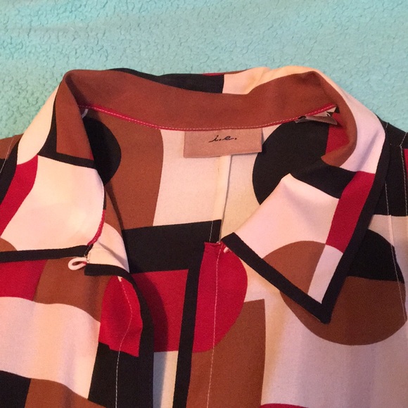 Colorful button blouse - Picture 3 of 7